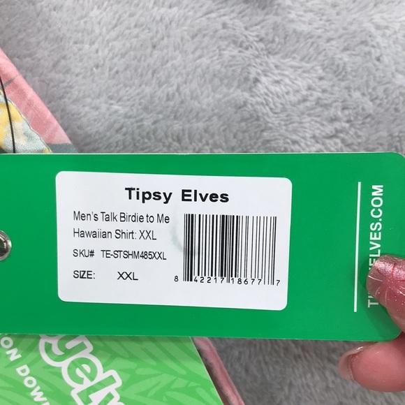 Tipsy Elves Men's Talk Birdie To Me Shirt Size XXL New - Picture 4 of 9